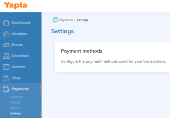 Configure online payment methods